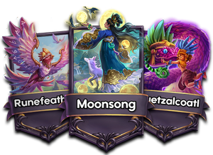 Moonsong, Runefeather, and Quetzalcoatl