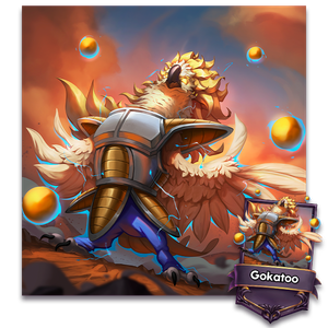 Gokatoo unleashing his power while wearing anime sci fi armor