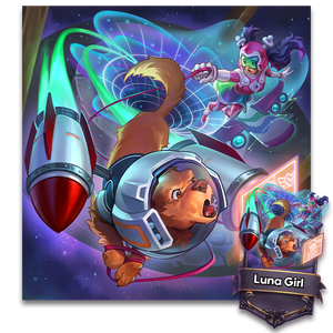 Astro and Luna trying desperately to escape the gravity well that they have surfed into.