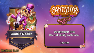 A rabbit in a tophat and suit dealing playing cards