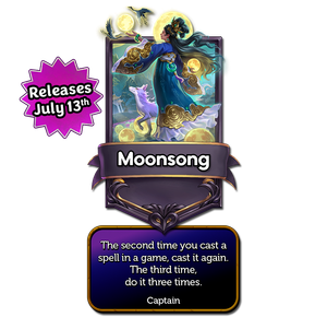 The second time you cast a spell in a game, cast it again. The third time, do it three times.