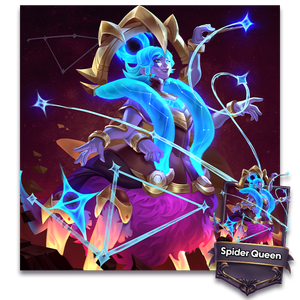 A celestial Spider Queen weaves patterns from the stars.