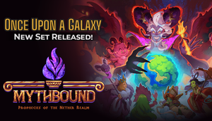 Hades looks greedly over an earth like planet with a golden fork in his hand. Other gods of the Nether Realm look on with curiousity. Mythbound is released!