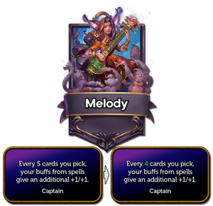 Her buff now increases every 4 cards you pick instead of 5.