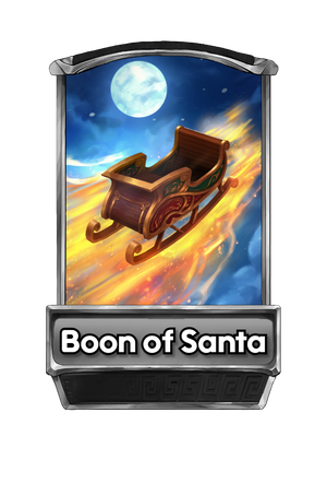 A Boon of Santa card.
