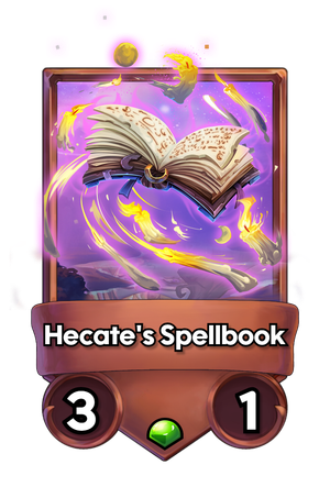 A Hecate's Spellbook card.