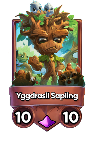 A Yggdrasil Sapling card.