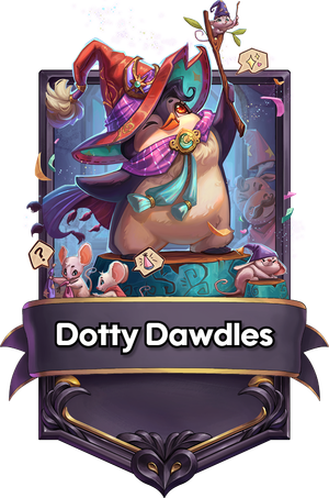 A Dotty Dawdles card.