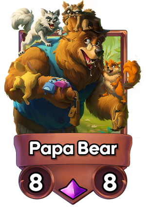 A Papa Bear card.
