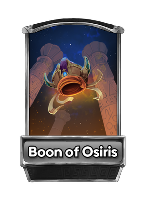 A Boon of Osiris card.