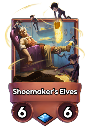 A Shoemaker's Elves card.