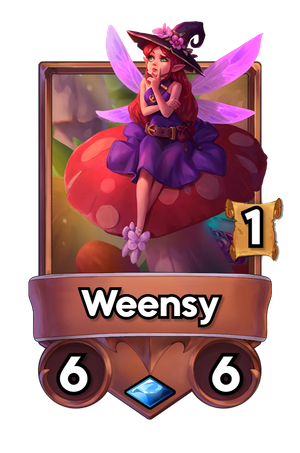 A Weensy card.