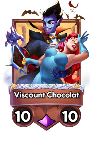 A Viscount Chocolat card.