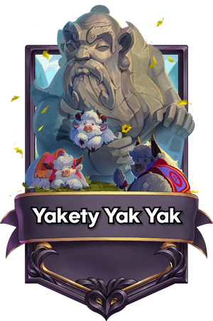 A Yakety Yak Yak card.