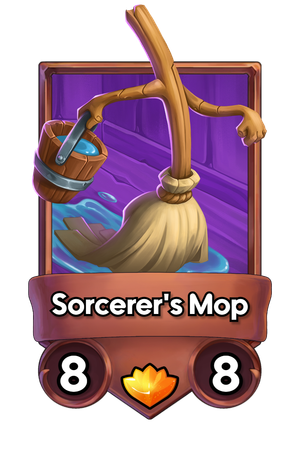 A Sorcerer's Mop card.