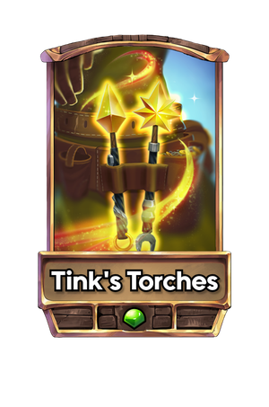 A Tink's Torches card.