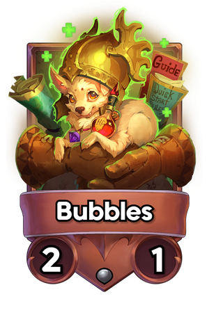 A Bubbles card.