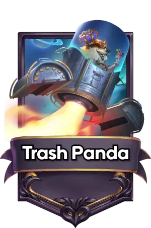 A Trash Panda card.
