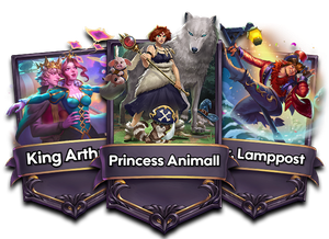 Princess Monuske, king arthur and mr. lampost dancer.