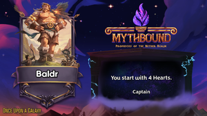 Baldr is a Captain with the ability 'You start with 4 Hearts.'