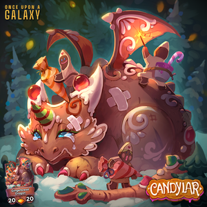 A gingerbread dragon sleeping with candy sticking up all around it.