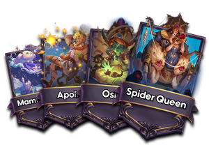 Spider Queen, Osiris, Apollo, Mami Wata